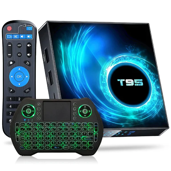 T95 Android TV Box with keyboard