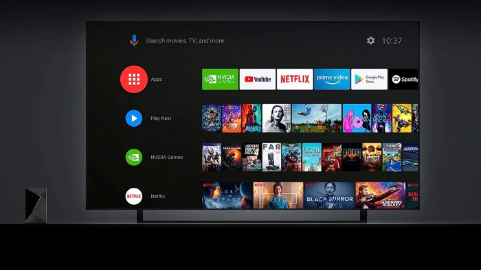 nvidia shield tv pro interface