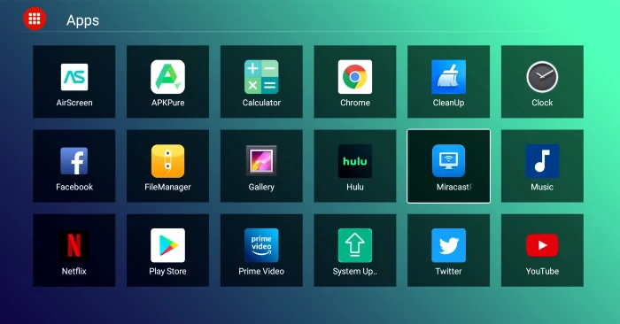 T95Z Plus Android TV Box apps selection