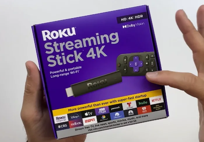 roku streaming stick 4k package